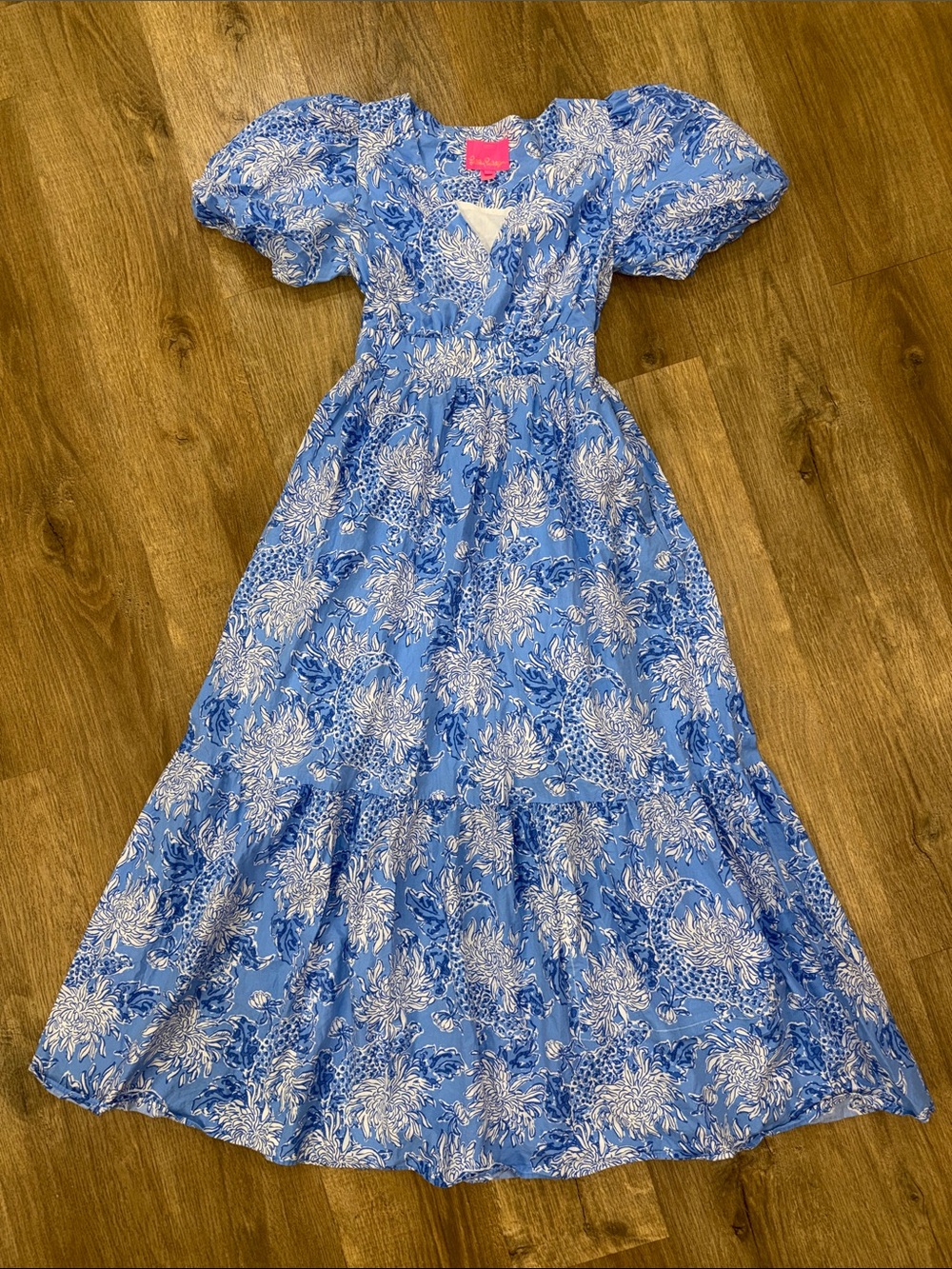 Lilly Pulitzer Ezralyn Dress Blue Floral Maxi